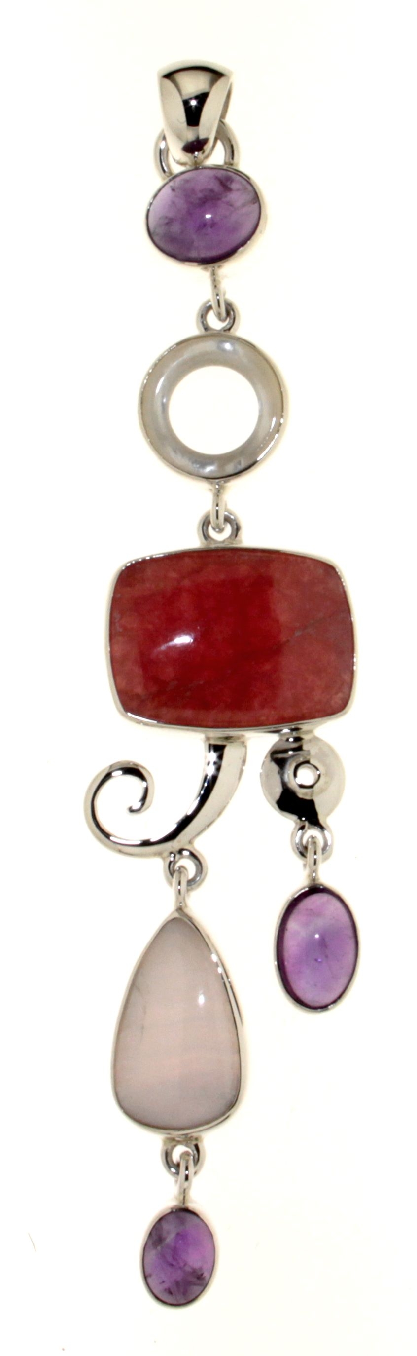 Pendant with Rhodochrosite