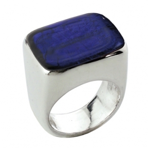 Anello Orizzontale -  Blu  Misura 20