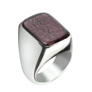 Anello Verticale -  Melanzana  Misura 21