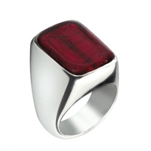 Anello Verticale -  Rosso  Misura 22
