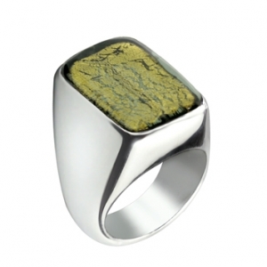 Anello Verticale -  Verde Oliva  Misura 26