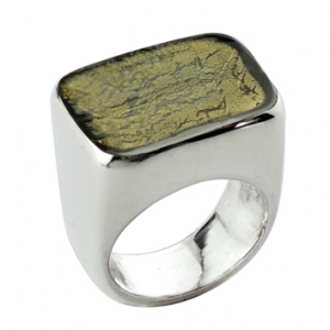 Anello Orizzontale -  Verde Oliva  Misura 26