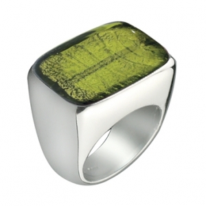 Anello Orizzontale - Verde Chiaro  Misura 11