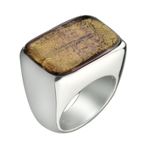 Anello Orizzontale -  Oro Antico  Misura 12