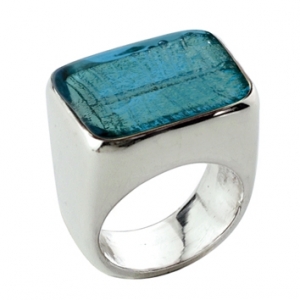 Anello Orizzontale -  Turchese  Misura 12