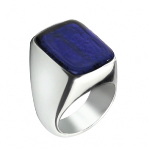 Anello Verticale -  Blu  Misura 16