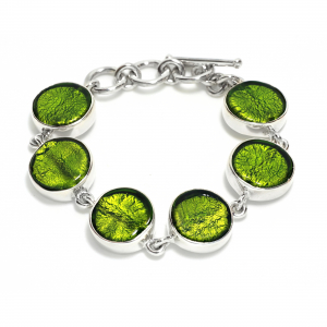 Bracciale Tondi - Verde Erba