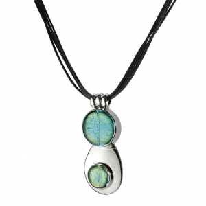 Collana Due Vetri - Acquamare