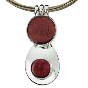 Collana Due Vetri - Mattone