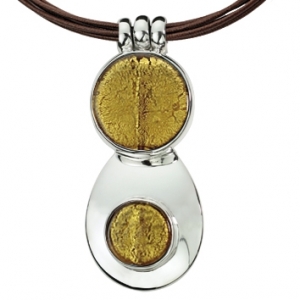 Collana Due Vetri - Oro