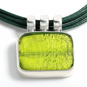 Collana Rettangolo - Verde Chiaro