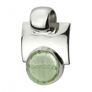 Pendente Tondo Piccolo con  Lastra - Verde Giada