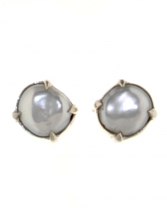 Earrings in 925 silver with Keshi freshwater Pearls